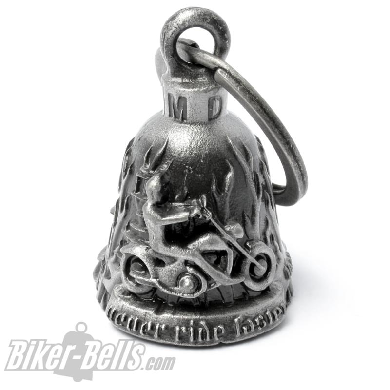 Never Ride Faster Than Your Angel Can Fly Biker-Bell Motorrad Schutzengel